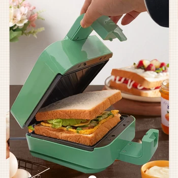 Sandviç Kahvaltı Makinesi Ev Çok Fonksiyonlu Elektrikli fırın tepsisi Kızarmış Yumurta Artefakt Sandviç Küçük Hafif Gıda Tost Makinesi