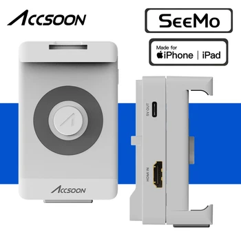 Orijinal Accsoon SeeMO Video Verici Youtuber İçin Vlog Video iPhone iPad için İzleme Kayıt Buharda Monitör Kamera