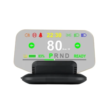 Araba HUD Head Up Ekran LED GPS Hız Saati Göstergesi Cam Projektör Aşırı Hız Alarmı Yorgunluk Sürüş Hatırlatma Model 3