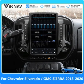 Android 11 Araba Radyo Chevrolet Silverado / GMC SİERRA 2013-2020 Yükseltme Otomatik Ses Kablosuz CarPlay 14.4 inç GPS Multimedya