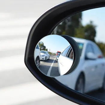 Araba Kör Nokta Dikiz Aynası Geniş Açı 360 Derece Ayarlanabilir Küçük Yuvarlak Ayna Araba Ters Yardımcı Dikiz Dışbükey Ayna