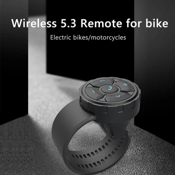 Kablosuz Denetleyici Düğmesi Evrensel Akıllı Kablosuz Uzaktan Bluetooth uyumlu Kask Kulaklık Motosiklet / Bisiklet Gidon