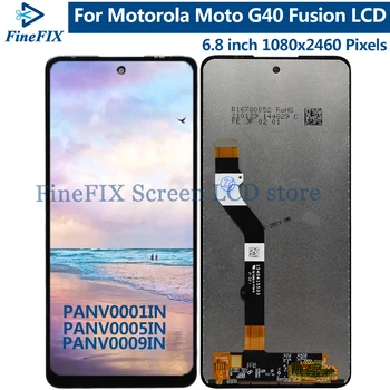 Motorola Moto G40 Fusion LCD ekran dokunmatik ekran digitizer MOTO G40 Fusion LCD PANV0001IN PANV0005IN PANV0009IN