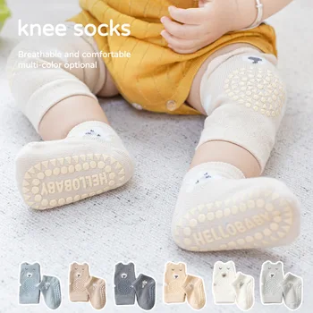 Bebek Çorap Dizkapağı Çocuk Kız Erkek Kaymaz Diz Pedleri Çorap Seti Emekleme Güvenlik Kat Çorap Diz Koruyucu Kneepad bacak ısıtıcıları