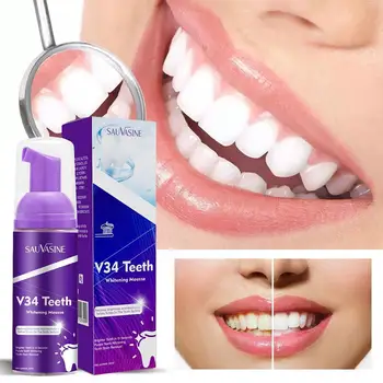 50ml Diş Beyazlatma Köpüğü Derin Temizlik Sigara Tamir Parlak Tonları Sarı Diş Lekeleri Plak Nötralize Y1J4