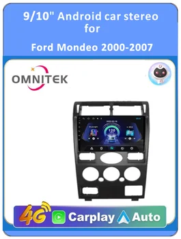 OMNİTEK Ford Mondeo 2000-2007 İçin Araba Radyo Multimedya GPS Navigasyon 4G WIFI DSP Carplay Android Otomatik Hiçbir DVD Oynatıcı 2 Din