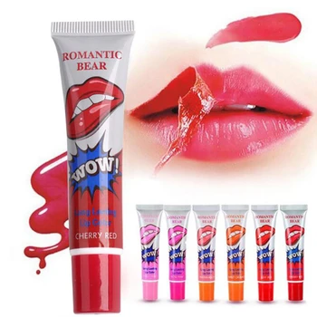 Inanılmaz Soyulabilir Sıvı Ruj Su Geçirmez Uzun kalıcı dudak parlatıcısı Tonu Nemlendirici Gözyaşı Dudak Leke Makyaj Kozmetik 6 Renkler