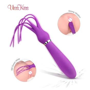 UıssKıss SM Kırbaç Fetiş Şaplak G-Spot Vibratör Klitoris Stimülatörü Ahtapot Şekli Seks Oyuncakları Kadın Mastürbasyon için