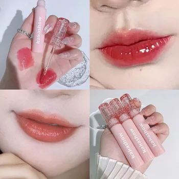 Sevimli Ayna Ruj Makyaj Mat Doku Su Geçirmez Uzun Ömürlü Ter Dayanıklı Zengin Renk İpeksi Dudak Sır Dudak Tonu Maquillaje