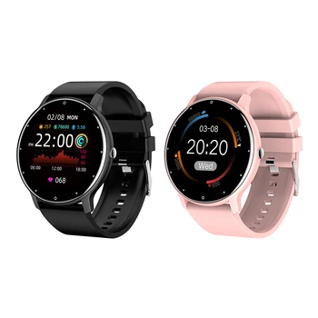 Moda Smartwatch 1.28 inç Ekran Spor İzle Kalp Hızı Uyku Kan oksijen monitörü 220mAh Pil Kadınlar Erkekler için