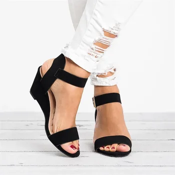 Yaz Kama Sandalet Kadın 2022 Yeni Kadın Takozlar platform sandaletler Moda Balık Ağzı Roma Sandalet Beyaz Siyah Kadın Ayakkabı
