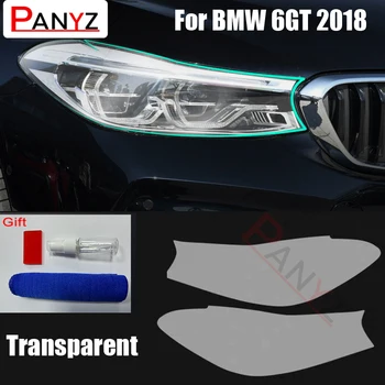 Farlar Filmi BMW 6 Serisi GT 2018 Araba Styling Kararmış Şeffaf Koruyucu TPU Restorasyon Sticker Aksesuarları 2 Adet