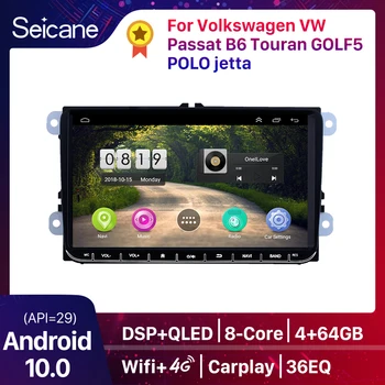 Seicane Araba Radyo GPS Navigasyon Ana Ünite Oyuncu 2din Android 10.0 VW Volkswagen KOLTUK LEON CUPRA Skoda Passat b5 b6 CC Polo