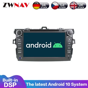 Android10. 0 4G + 64GB Araba Multimedya oynatıcı GPS Toyota Corolla 2007-2013 İçin Radyo Video Oynatıcı GPS navigasyon başkanı Ünitesi Video Tek