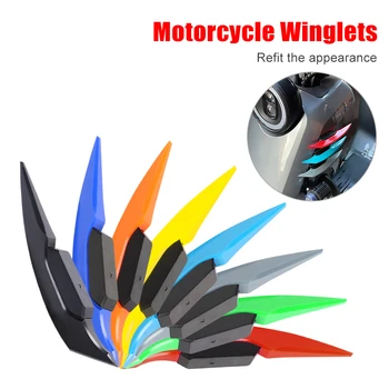 Evrensel Motosiklet Winglet Spoiler Dinamik dekorasyon çıkartması Ktm Duke 790 Sportster İçin R6 2008 Motosiklet Far