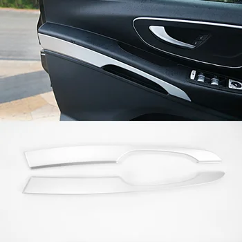 Mercedes-benz Vito için W447 2014-2022 İç Aksesuarları Ön Kapı Kapı Tokmağı Kolu Kase Şerit Kalıplama Kapağı Kiti Trim