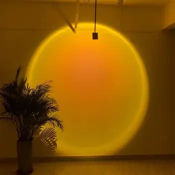 Online ünlü gün batımı gün batımı lamba avize berber dükkanı tavan lambası fotoğraf oturma odası duvar yıkama atmosfer gün batımı
