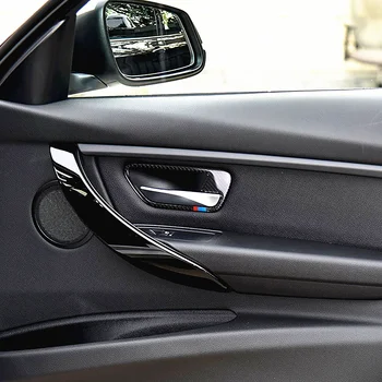 BMW 3 Serisi için F30 F31 F34 F35 M Spor 2012-2018 Yeni Ürün Karbon Fiber İç kapı kolu dekorasyon Araba Aksesuarları