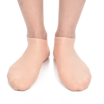 1 çift Silikon Ayak Bakımı Çorap Anti Çatlama Ev Kullanımı Nemlendirici Topuk Çorap Çatlak Ayak Cilt Bakımı Koruyucu Çorap