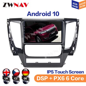 ZWNAV araç DVD oynatıcı otomobil radyosu 2Din GPS Navi Stereo Mitsubishi Pajero Sport 3 2017-2019 için Android 10.0 Octa Çekirdek 4G DSP SPDIF