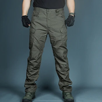 Erkek Hafif Taktik Pantolon Nefes Yaz Rahat Ordu Askeri Uzun Pantolon Erkek Su Geçirmez Hızlı Kuru Kargo Pantolon