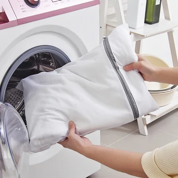 Fermuar Örgü Yıkama Torbaları Ev Çamaşır Makinesi Çantası Çamaşır İç Çamaşırı Sutyen Çorap Kirli Giysiler Organizatör çamaşır sepeti