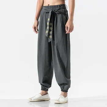 TPJB Streetwear harem pantolon Online Mağaza Sokak WorkoutBottom Geleneksel Asyalılar Giyim Kung Fu Mektup Nakış harem pantolon