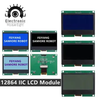 12864 IIC LCD Modülü 128X64 I2C ST7567S COG Grafik Ekran ekran panosu LCM Paneli 128x64 Nokta Matris Ekran Arduino için