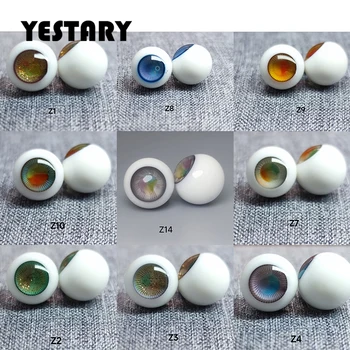 YESTARY Obitsu11 Gözler Oyuncaklar İçin 1/8 BJD Bebek Aksesuarları Köpüklü Renkli Cam Gözler Bebekler İçin El Sanatları 10MM 3D Hareketli Gözbebekleri