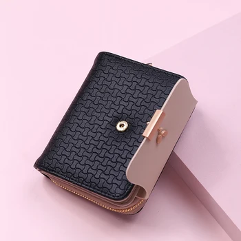 Yeni Moda Kadın Cüzdan Fermuar Büyük Kapasiteli el çantası Marka Tasarlanmış Deri Mini Küçük bozuk para cüzdanı Kadın kart tutucu