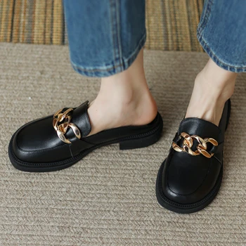 Konfor Katır Kadın Ayakkabı Yaz 2022 Rahat Düşük Topuklu Terlik Tasarımcı Slaytlar Marka Tasarımcısı Sandalet Bayan Ayakkabıları Büyük Boy