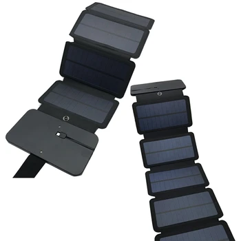 Güneş Katlanır Güneş Pilleri Şarj Cihazı 5V USB Çıkış Cihazları Akıllı Telefonlar İçin Taşınabilir güneş panelleri Şarj