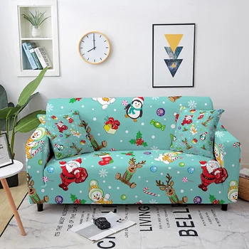 Noel çocuk Karikatür Sevimli Kardan Adam kanepe kılıfı Polyester Her şey dahil Oturma Odası kanepe yastığı Yatak Odası Çok kişilik