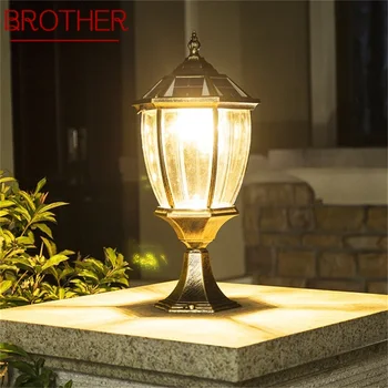 BROTHER açık güneş duvar ışık LED su geçirmez IP65 ayağı direk lambası fikstür ev bahçe avlu