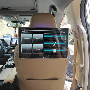 2023 Son Ürünler 13.3 İnç Android 11 OS Araba baş dayama monitörü Range Rover Evoque İçin Spor Velar Döndür TV Ekranı Wifi İle