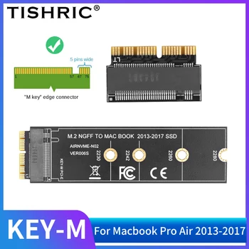 TISHRIC M. 2 NVME HDD Adaptör Kartı 2013-2017 Macbook Air Pro için SSD Yükseltici Kart NVME M Anahtar M Anahtar sabit disk Adaptör Kartı