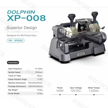 2023 Xhorse Yunus XP008 XP-008 Anahtar Kesme Makinesi için Özel Bit Çift Bit Tuşları Ve Dahili Pil