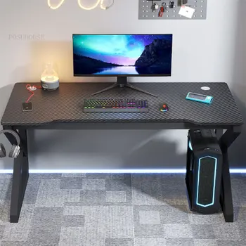 Iskandinav Karbon Fiber Masaüstü Bilgisayar Masaları Ofis Mobilyaları Ev Yatak Odası Öğrenci çalışma masası Basit Internet Cafe Oyun Masaları