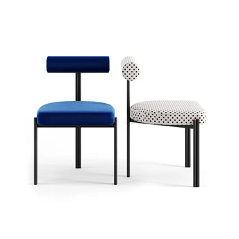 Beyaz yemek sandalyeleri Oturma Odası Nordic Salonu Modern Tasarımcı salon sandalyeleri Bar Arkalığı Lüks Sillas De Comedor Ev Mobilyaları