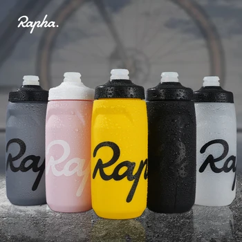 Rapha 620/750ml Bisiklet Su Şişesi Sıkılabilir PP5 Gıda Sınıfı BPA İçermeyen Kilit Fincan Çıkarılabilir tozluk Bisiklet Spor su ısıtıcısı