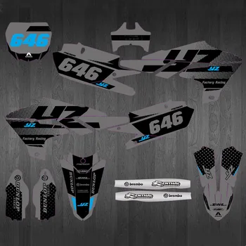 Motosiklet Kaporta Etiket grafik çıkartmaları Yamaha YZ450F 2018-2020 2021 2022 YZ250F 2019-2023 YZ250FX 2020-22 WR450F 19-2022
