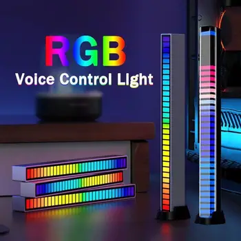 YENİ RGB müzik ses kontrolü led ışık app kontrol pikap ses aktif ritim ışıkları renk ortam led ışık çubuğu ortam ışığı
