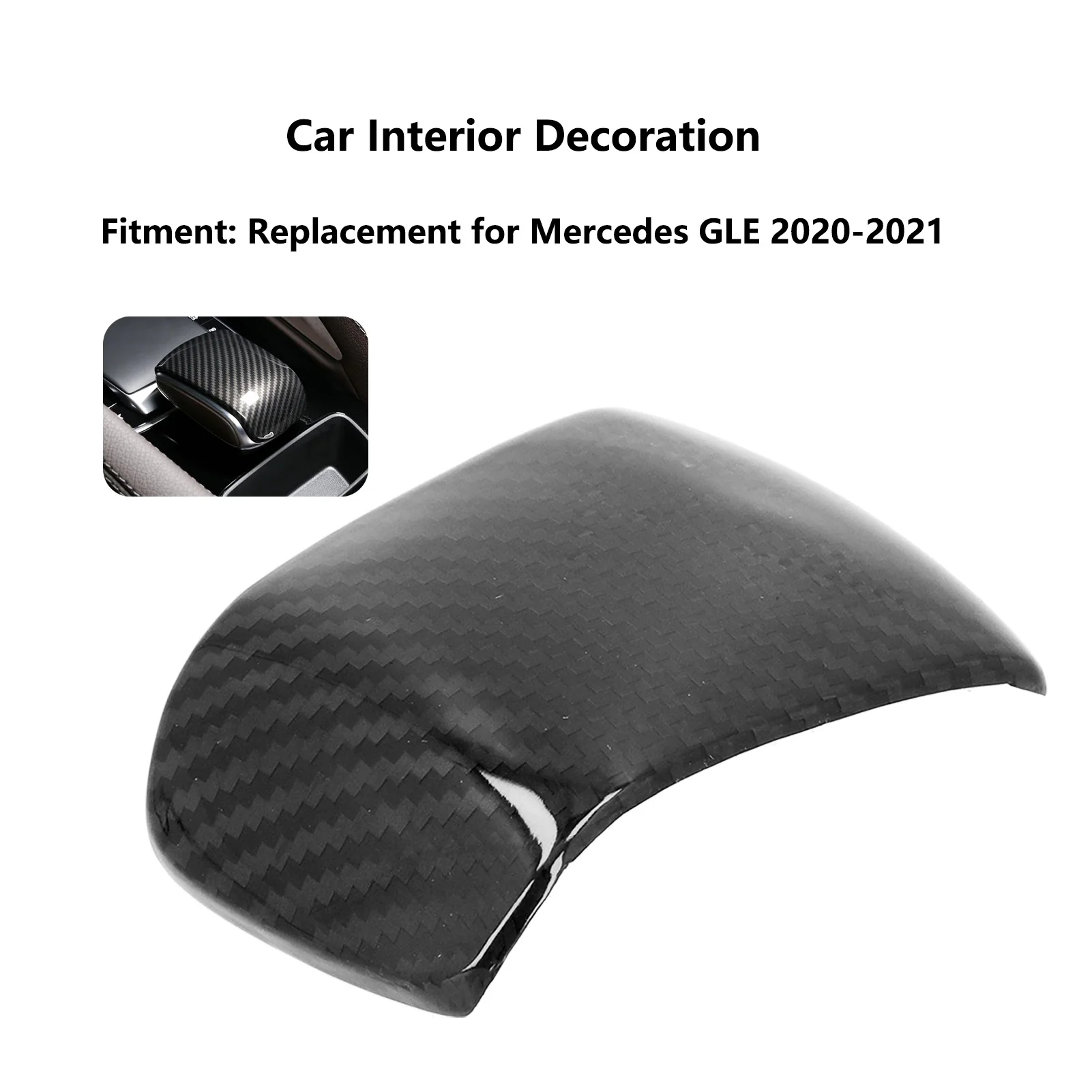 Karbon Fiber Sticker Merkezi Kontrol Kol Dayama Kutusu Anahtarı Trim İç Dekorasyon için Şık Araba Yedek Mercedes GLE