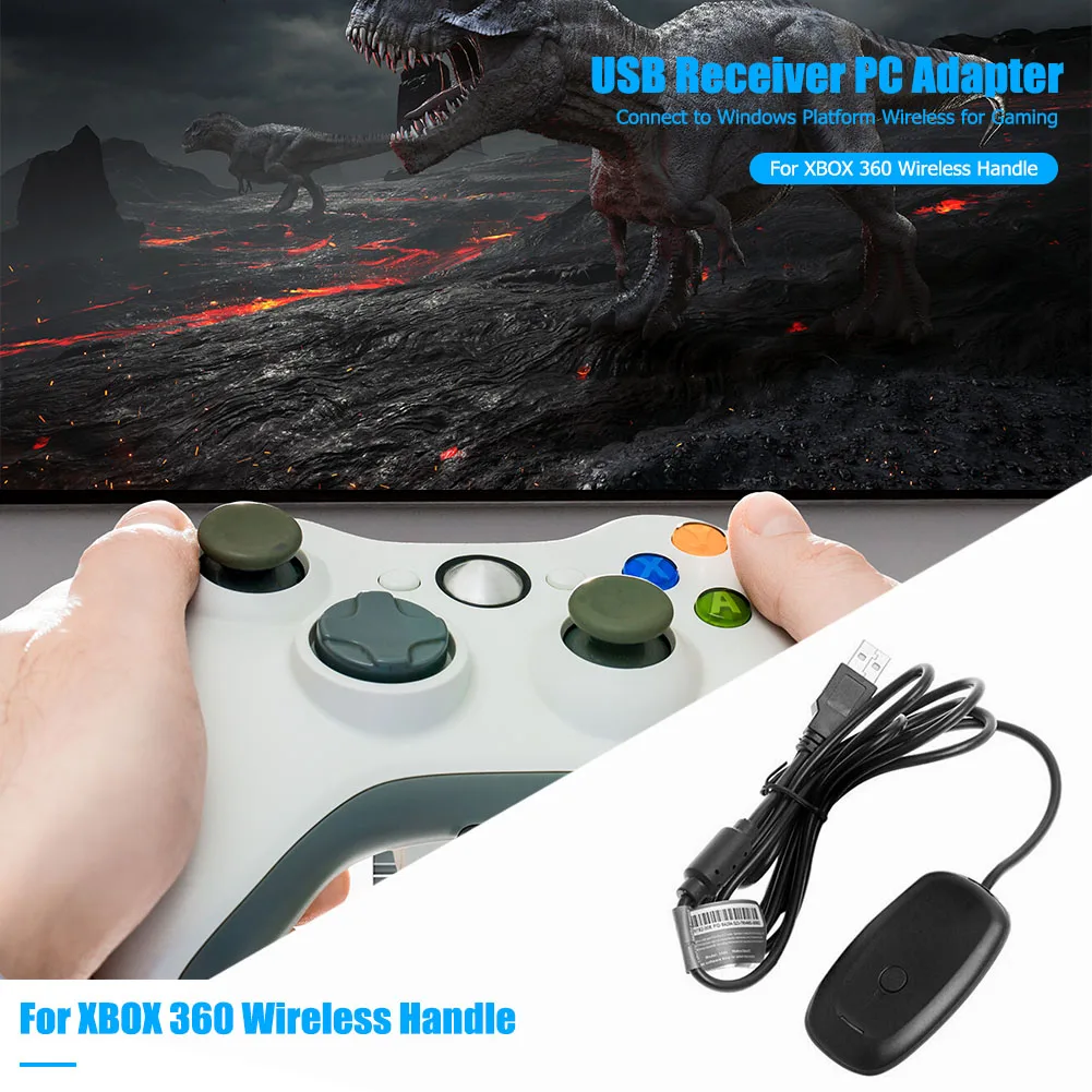 Oyun Konsolu Denetleyici PC Alıcı Oyun Aksesuarları Profesyonel Kablosuz Gamepad USB Alıcı Xbox 360 Kablosuz Kolu