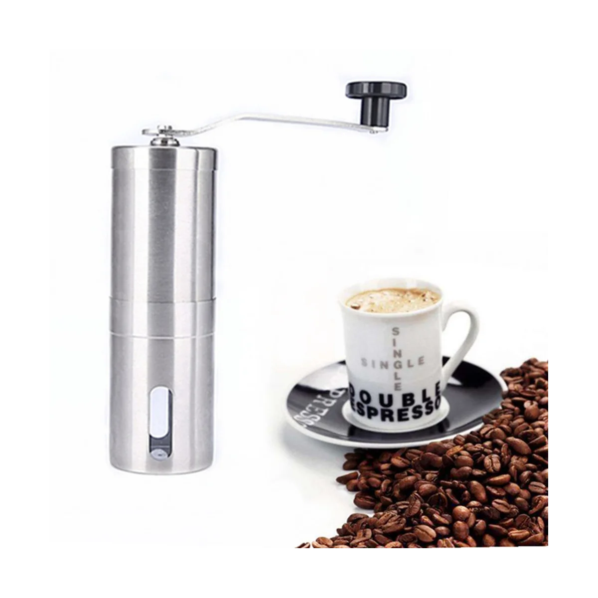 Yeni Üçgen El Kahve Makinesi Paslanmaz Çelik Ev El Değirmeni Coffeeware Taşınabilir