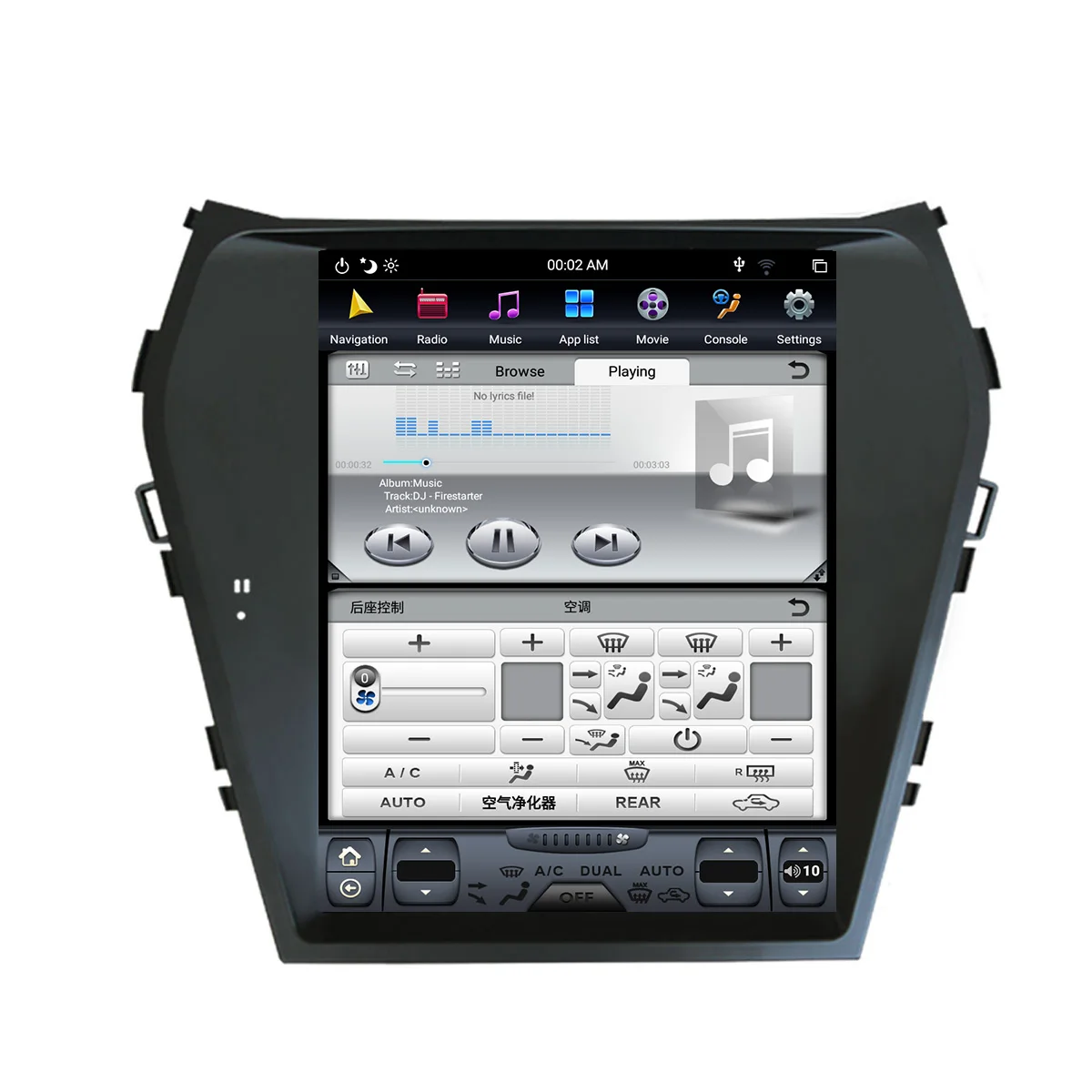 Hyundai için IX45 Hyundai Santa Fe 2013 - 2019 İçin Araba Radyo Ekran GPS Navigasyon 128GB Android CARPLAY Multimedya Oynatıcı Ses