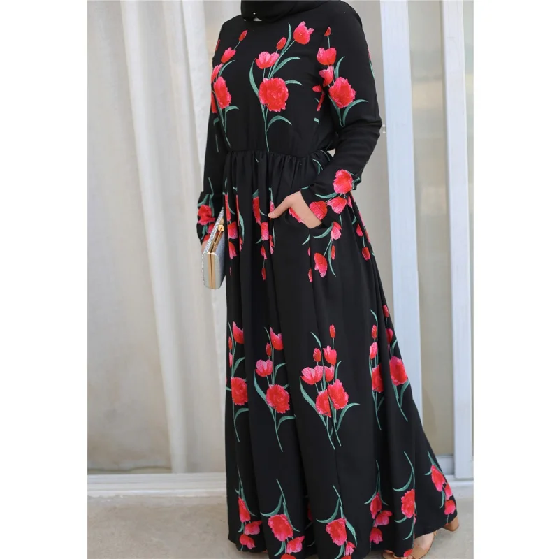 Müslüman çarşaf Kadın Kaftan Khimar Jilbab Namaz Robe Eid Mubarak Ramazan Elbise İslam Abayas Dubai Lüks Vintage
