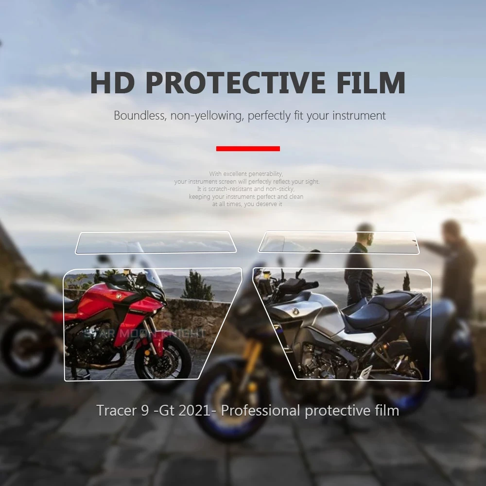 Yamaha İçin Fit Tracer 9 Tracer9 Gt 2021-Motosiklet Aksesuarları Scratch Küme Ekran Pano Koruma Enstrüman Filmi