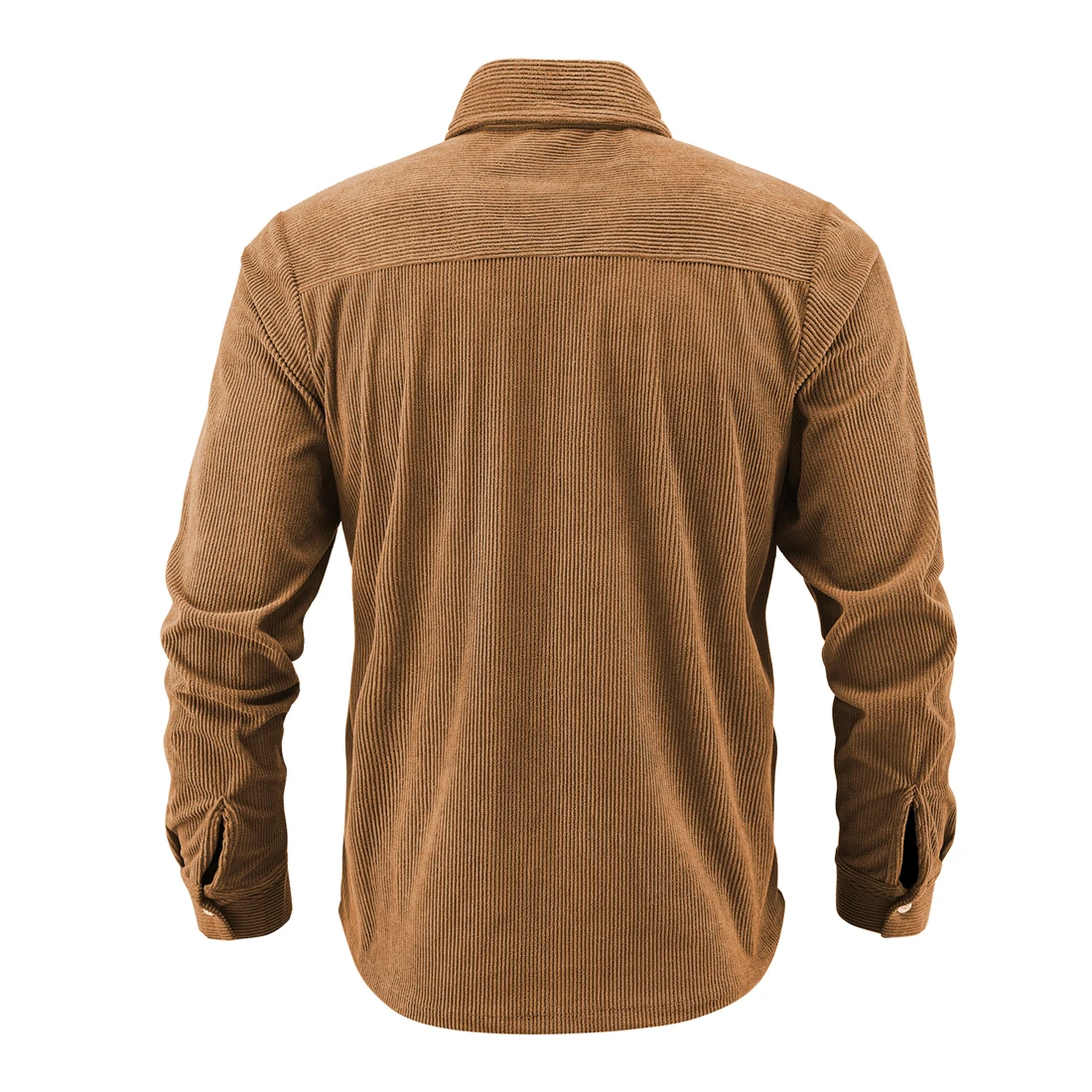 Kolongvangie erkek Kadife Düğme Aşağı Düzenli Fit Uzun Kollu Katı Pazen Rahat polo gömlekler Ceketler Erkek Gömlek Mont