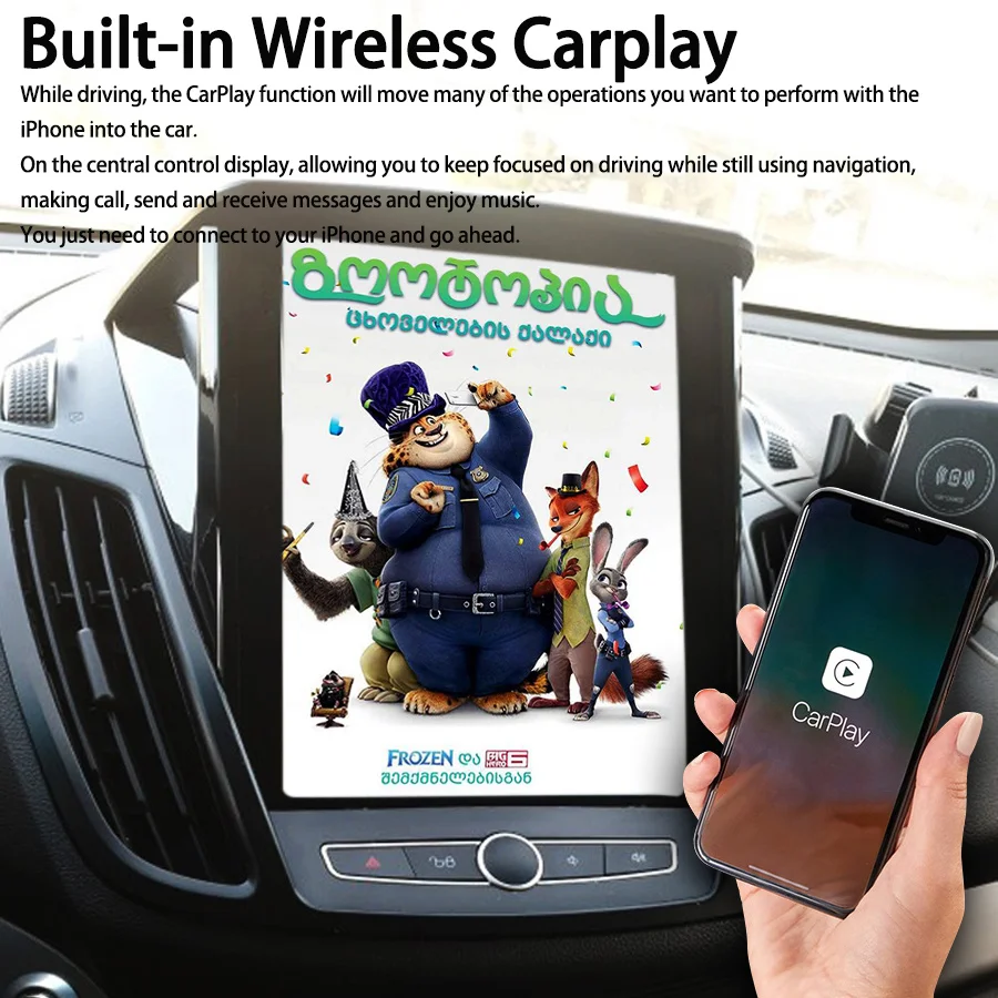 10.4 inç Araba Multimedya Video Oynatıcı GPS Ford KUGA İçin C-max Kaçış Autoradio Bluetooth Stereo Kafa Ünitesi Tam Dokunmatik IPS Ekran